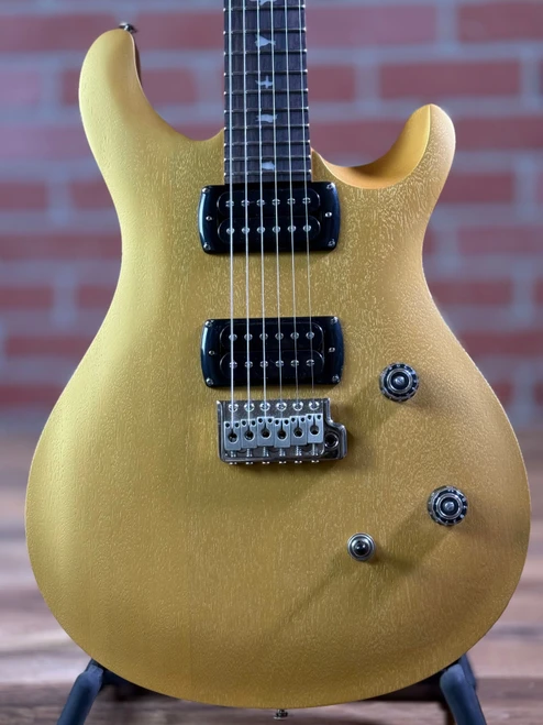 PRS SE CE 24 6-String Electric Guitar w/ Gigbag - Metallic Gold Satin