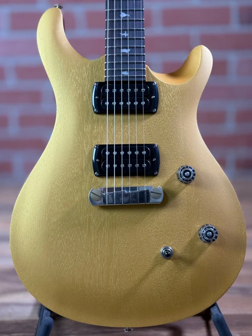 PRS SE CE 24 6-String Stoptail Electric Guitar w/ Gigbag - Metallic Gold Satin