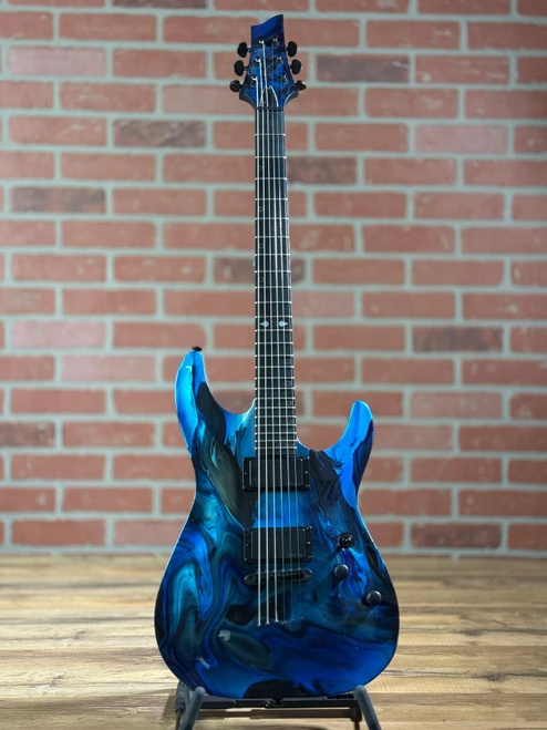 Schecter Hydro-Dip 6-String Electric Guitar - Midnight Tide S/N RN26040648