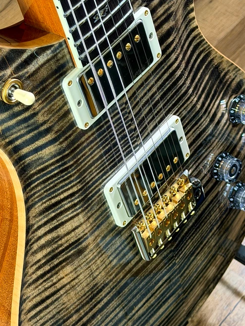 PRS Wood Library McCarty 594 Tremolo 10-Top Electric Guitar - Charcoal