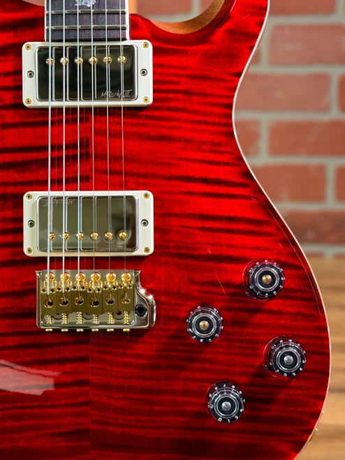 PRS Wood Library McCarty 594 Tremolo 10-Top Electric Guitar - Red Tiger