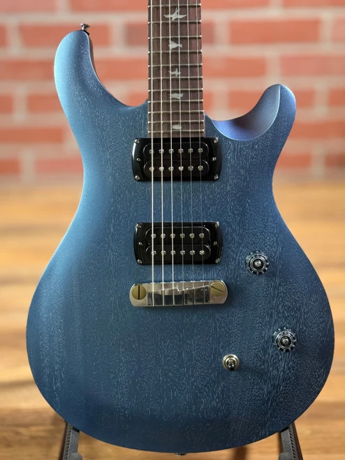 PRS SE CE24 Standard Satin Stoptail Electric Guitar - Metallic Ice Blue Satin