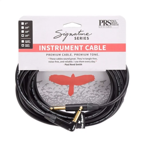 PRS Signature Series Instrument Cable | Straight Angle to Right Angle - 25 foot