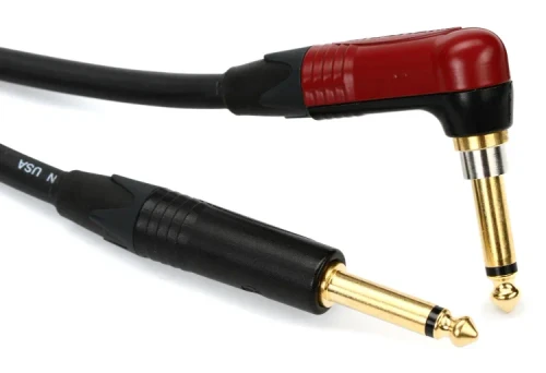 PRS Signature Series Instrument Cable | Straight to Silent Switch Right Angle - 25 foot