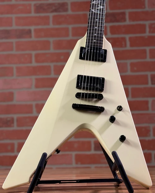 ESP LTD James Hetfield Signature Vulture Electric Guitar - Olympic White