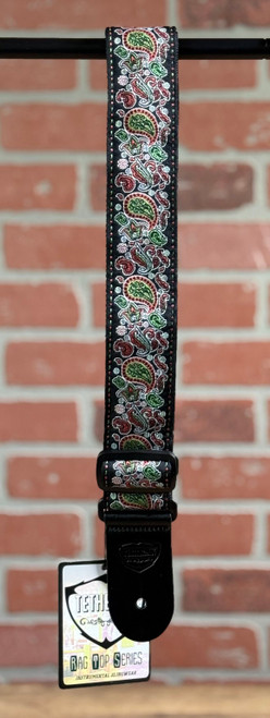 Tetherax RTX RagTop Vintage Jacque Style Weave Leather End Strap - Pink, Green, & White