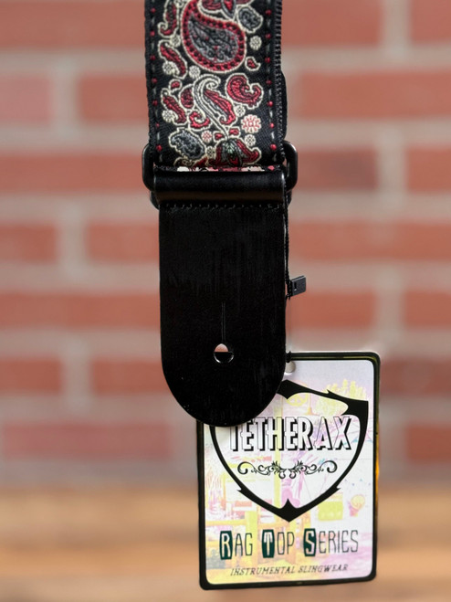 Tetherax RTX RagTop Vintage Jacque Style Weave Leather End Strap - Tan, Silver, &  Crimson