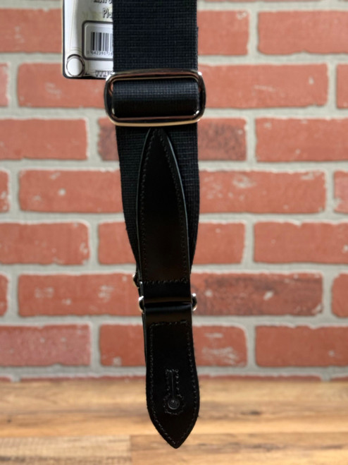 Tetherax Hybrid Series Tight Weave Cotton Leather End Strap - Black Olive