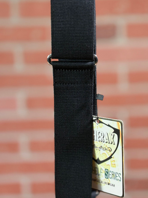 Tetherax Hybrid Series Tight Weave Cotton Leather End Strap - Black Olive
