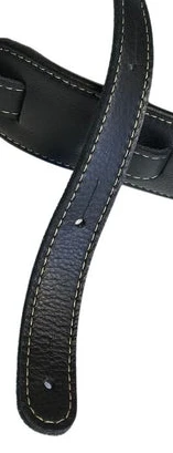 Franklin 2.5" Padded Glove Leather Guitar Strap - Black