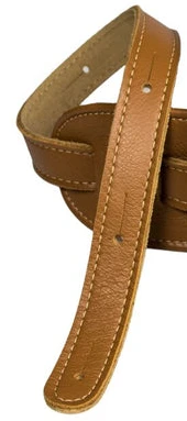 Franklin 3" Padded Glove Leather Guitar Strap - Caramel