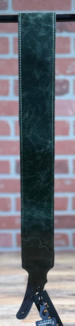 Franklin Straps Jackson Hole Aged Leather Guitar Strap - Emerald