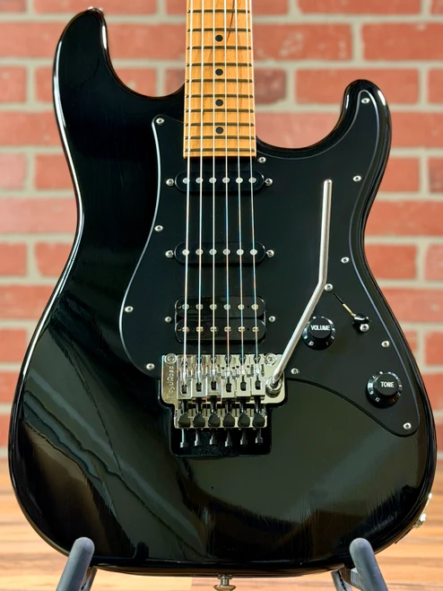 Suhr Custom Classic S Antique Floyd Rose Electric Guitar - Black Light Aging with Lacquer Finish