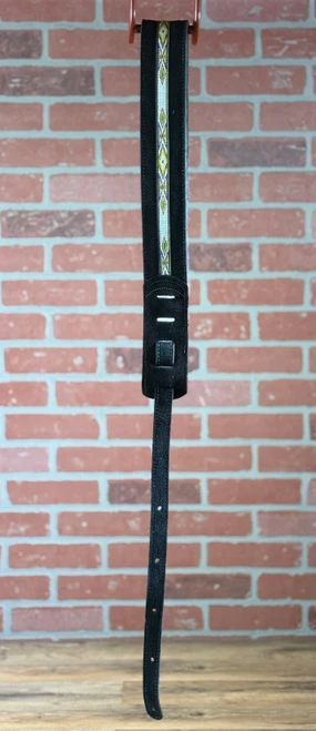 Franklin Straps Southwest Suede Guitar Strap - Black