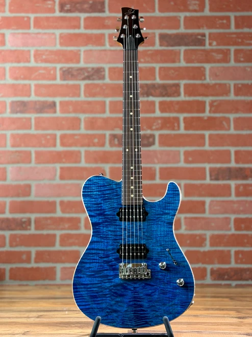Suhr Oso Short Scale Electric Guitar - Trans Blue (with Black Back)