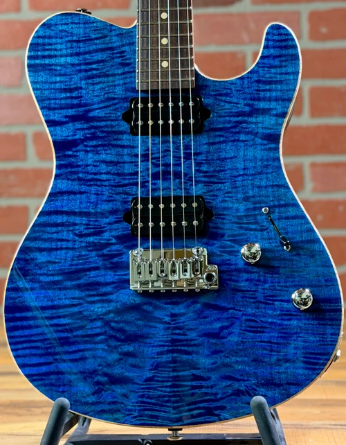 Suhr Oso Short Scale Electric Guitar - Trans Blue (with Black Back)