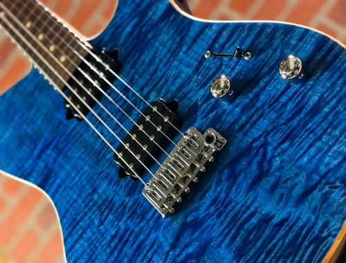 Suhr Oso Short Scale Electric Guitar - Trans Blue (with Black Back)