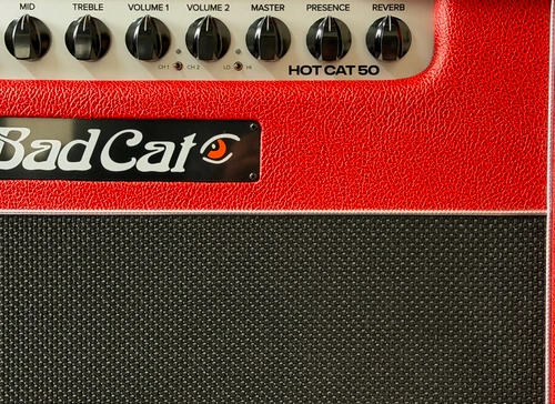 Bad Cat Mod Shop Custom Hot Cat 50 | 50-watt 1x12-inch Tube Combo Guitar Amplifier | Vermillion Bronco Red