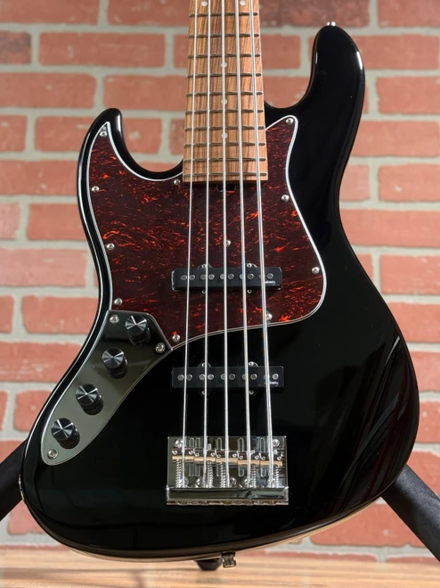 Sadowski MetroExpress Left-Handed 5-String Vintage J/J Bass - Solid High Polish Black