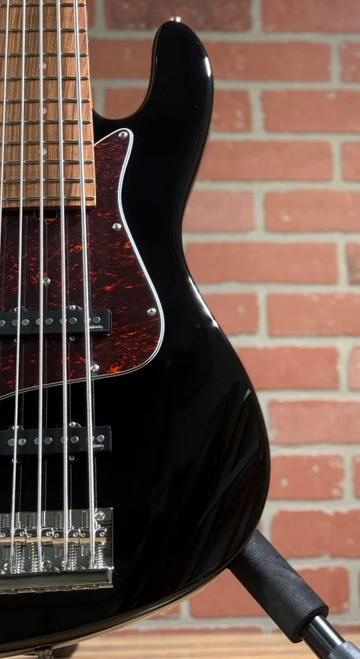 Sadowski MetroExpress Left-Handed 5-String Vintage J/J Bass - Solid High Polish Black