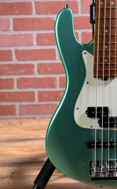 Sadowski MetroExpress 21-Fret Hybrid PJ Bass - High Polish Sage Green Metallic