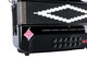 Hohner Hohnica Aces II GCF 3 Register Accordion - Black