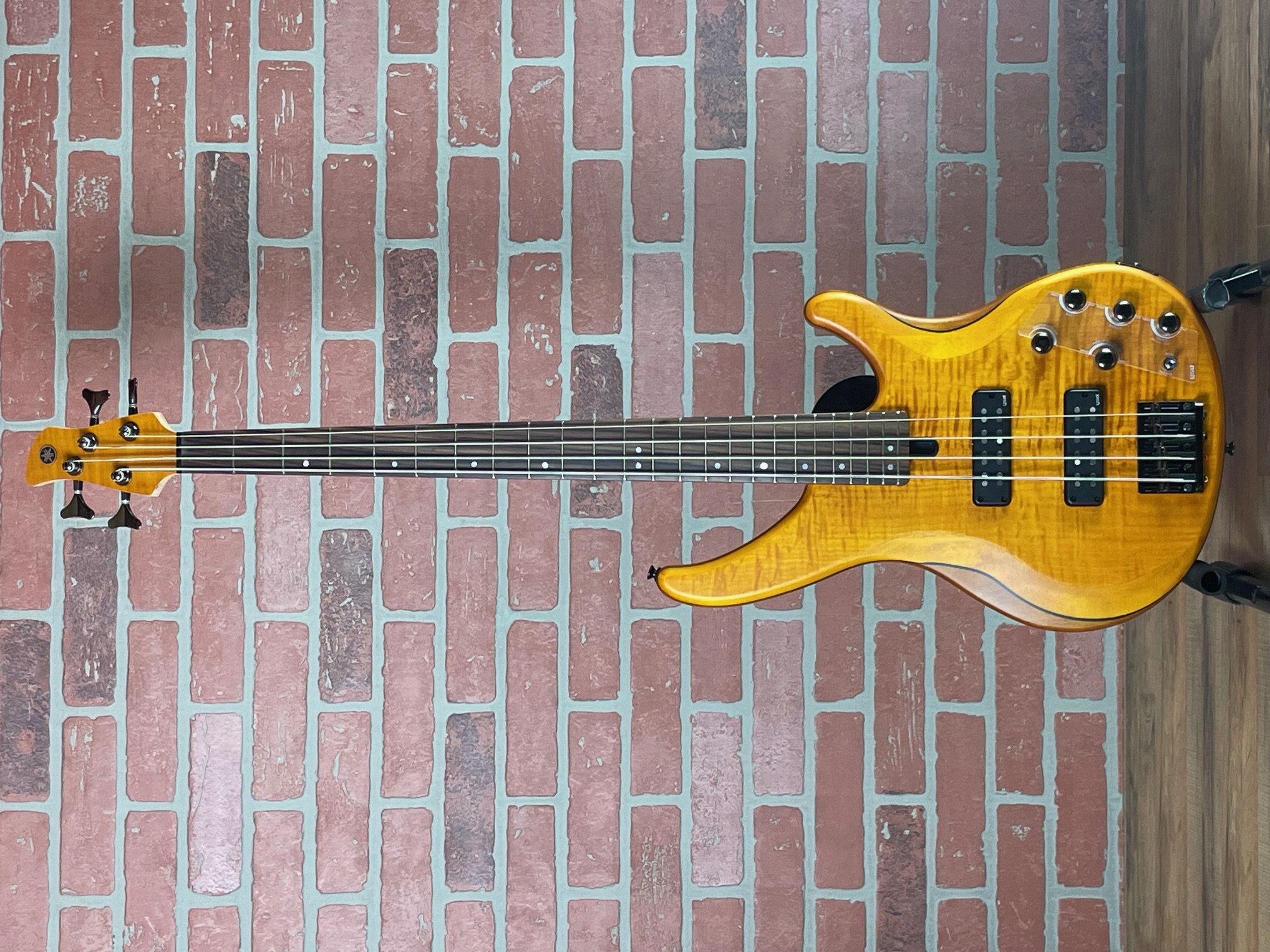Yamaha TRBX604FM 4 String Electric Bass Guitar - Matte Amber at No
