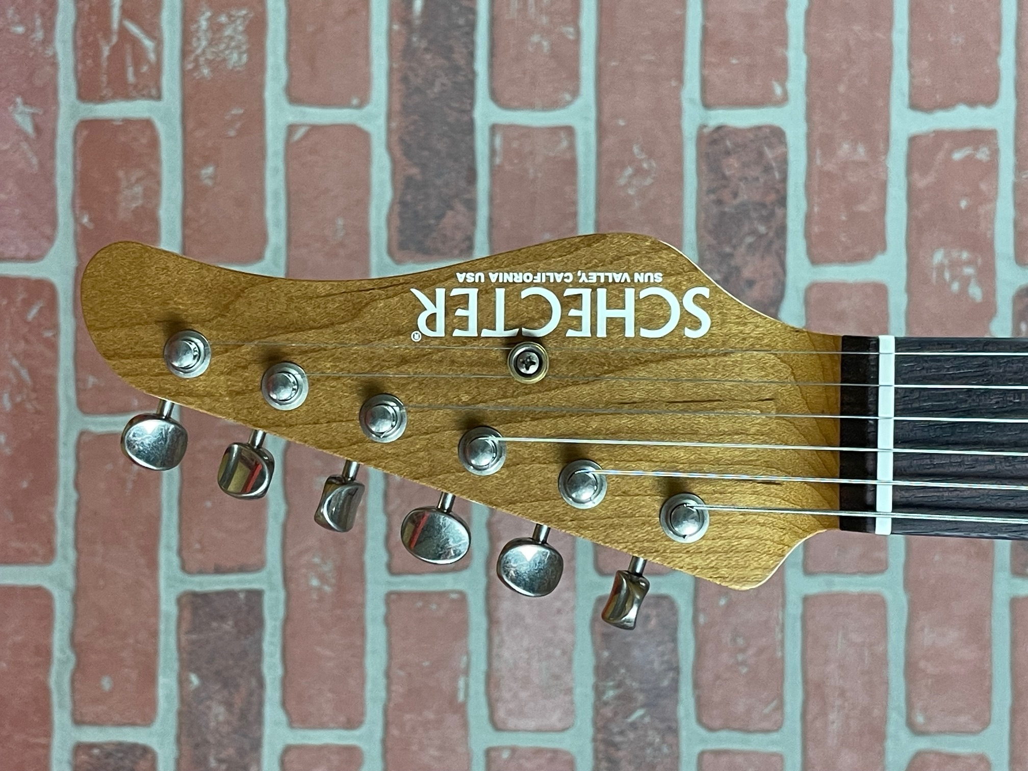 Schecter USA Custom PT Wembley Studio Electric Guitar - Sonic Blue