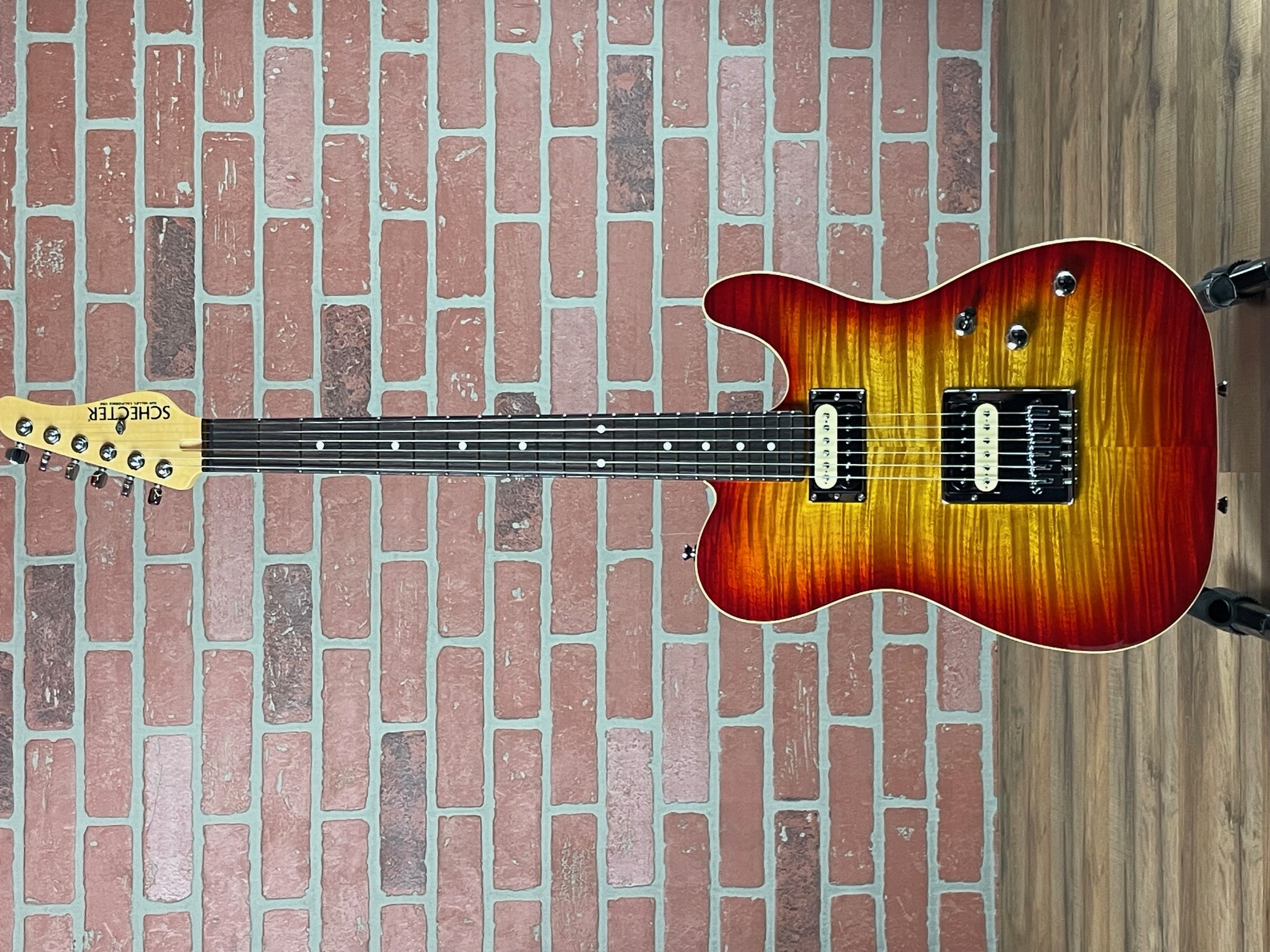 Schecter USA Custom Shop PT Custom HH Electric Guitar - Ace Burst