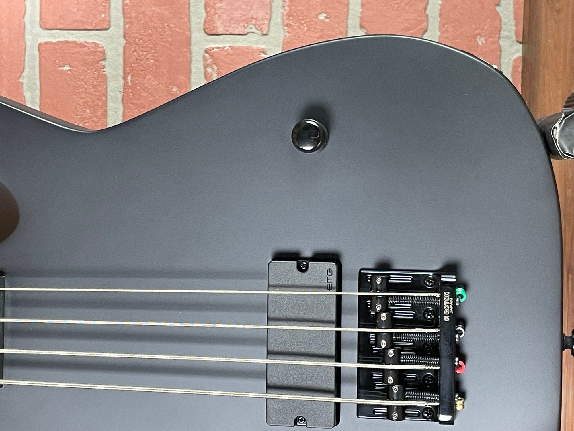 ESP LTD M-4 Black Metal Bass Guitar - Black Satin at No