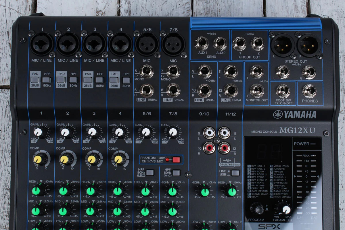 Shop Yamaha MG12XU 12-Channel Mixer with USB | No Limit Guitar Co