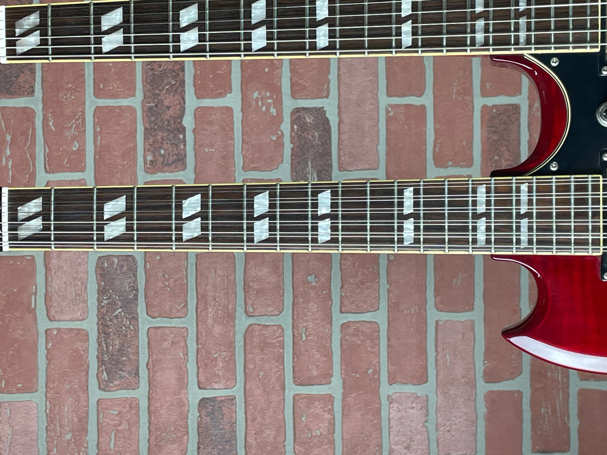 ギター Epiphone SG String Double-Neck Burgundy Epiphone SG 1275 Double-neck
