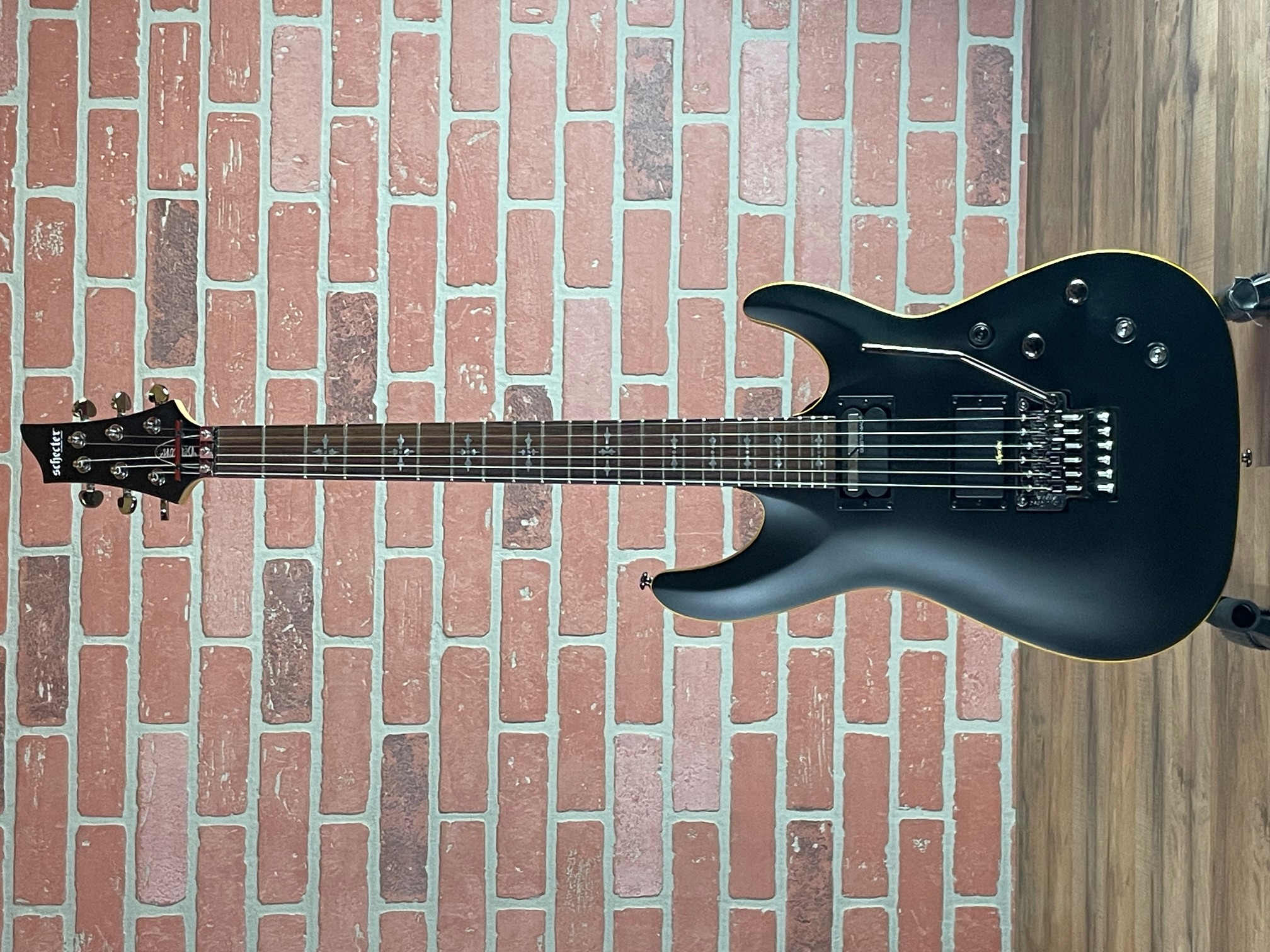Shop Schecter Demon-6 FR-S Electric Guitar - Satin Black | No