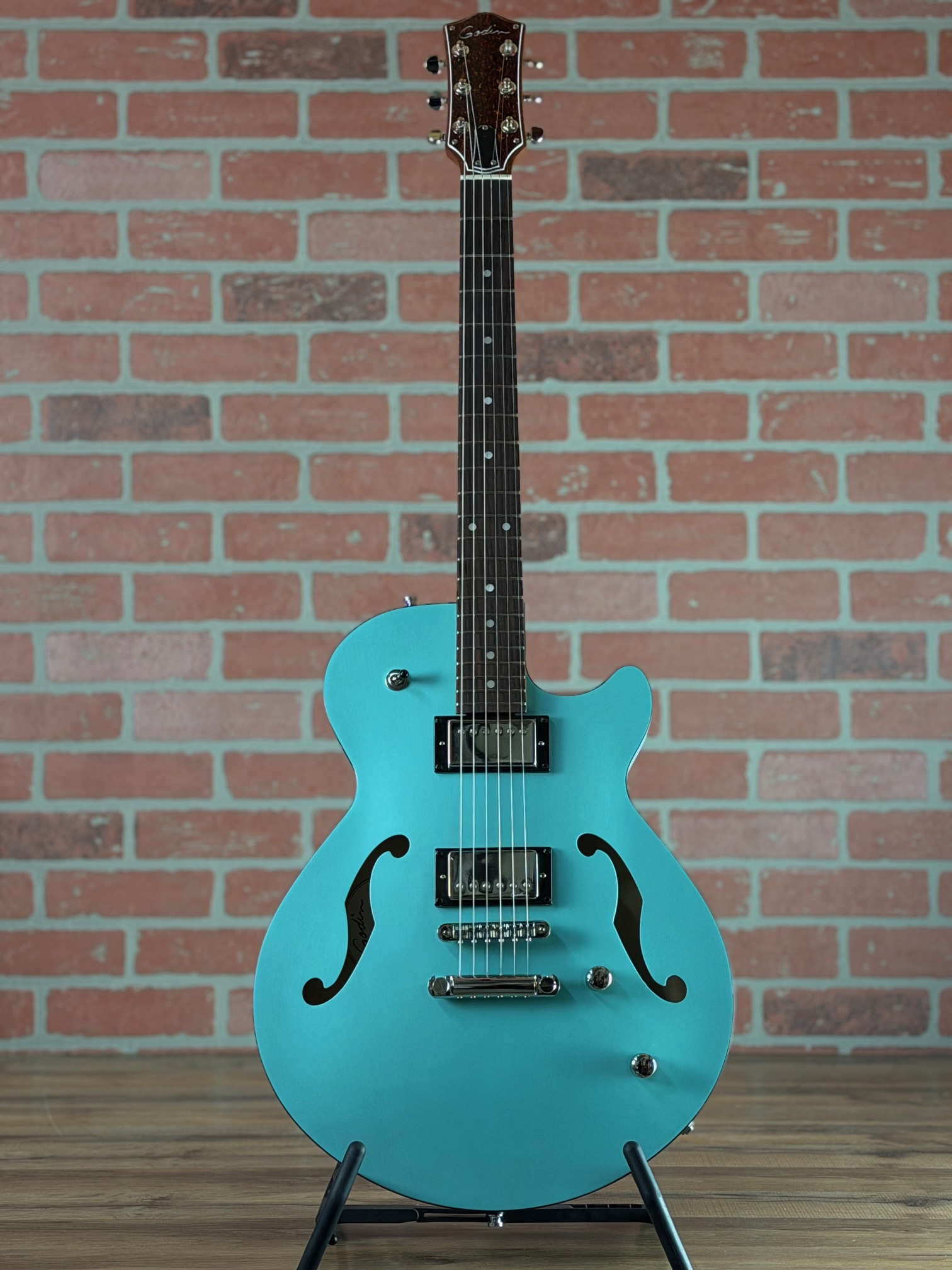 Shop Godin Montreal Premiere HT Semi-Hollow - Laguna Blue | No
