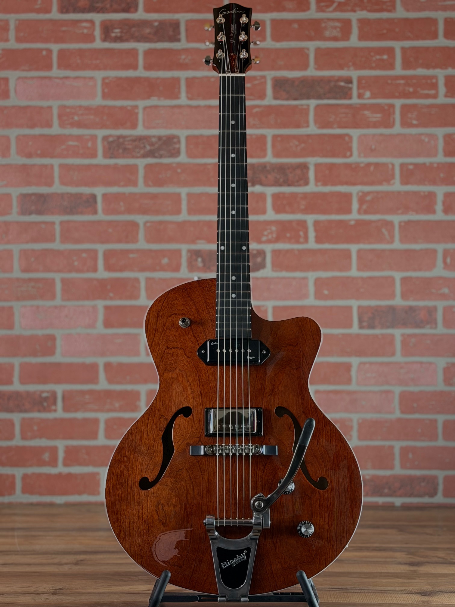 Shop Godin 5th Ave Uptown Custom Hollow-Body Electric - Havana