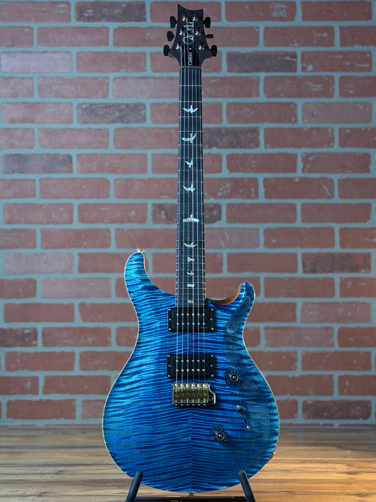 Shop PRS Custom 24 10-Top Limited Edition Guitar - Arctic Blue