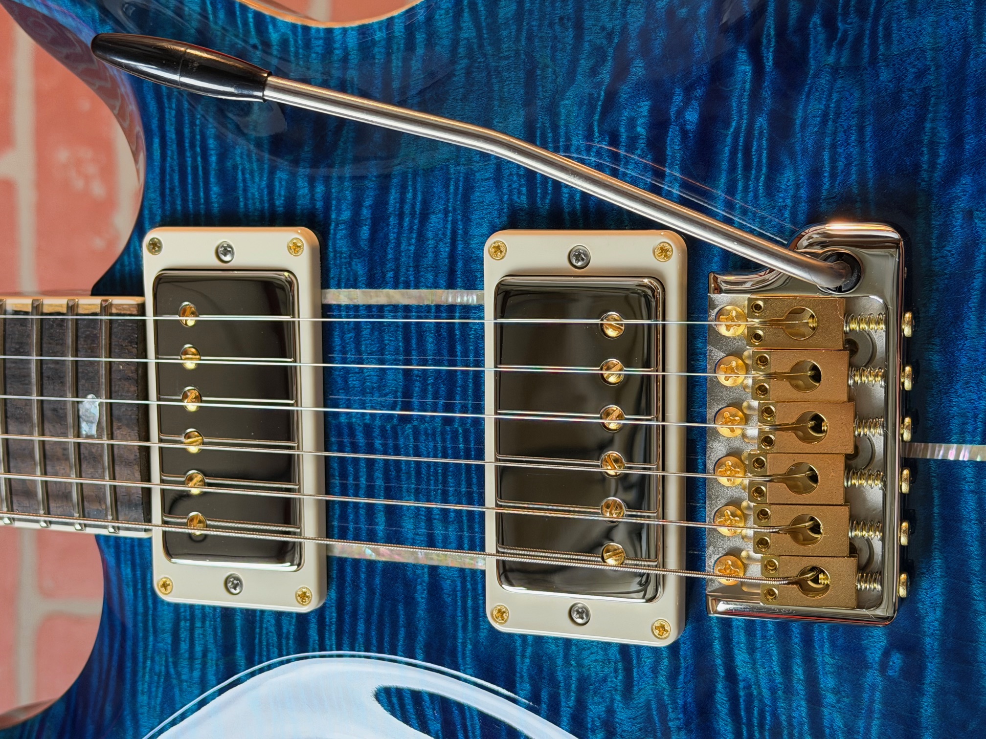 Shop PRS Santana Retro 10-Top Ziricote - Custom Blue | No Limit