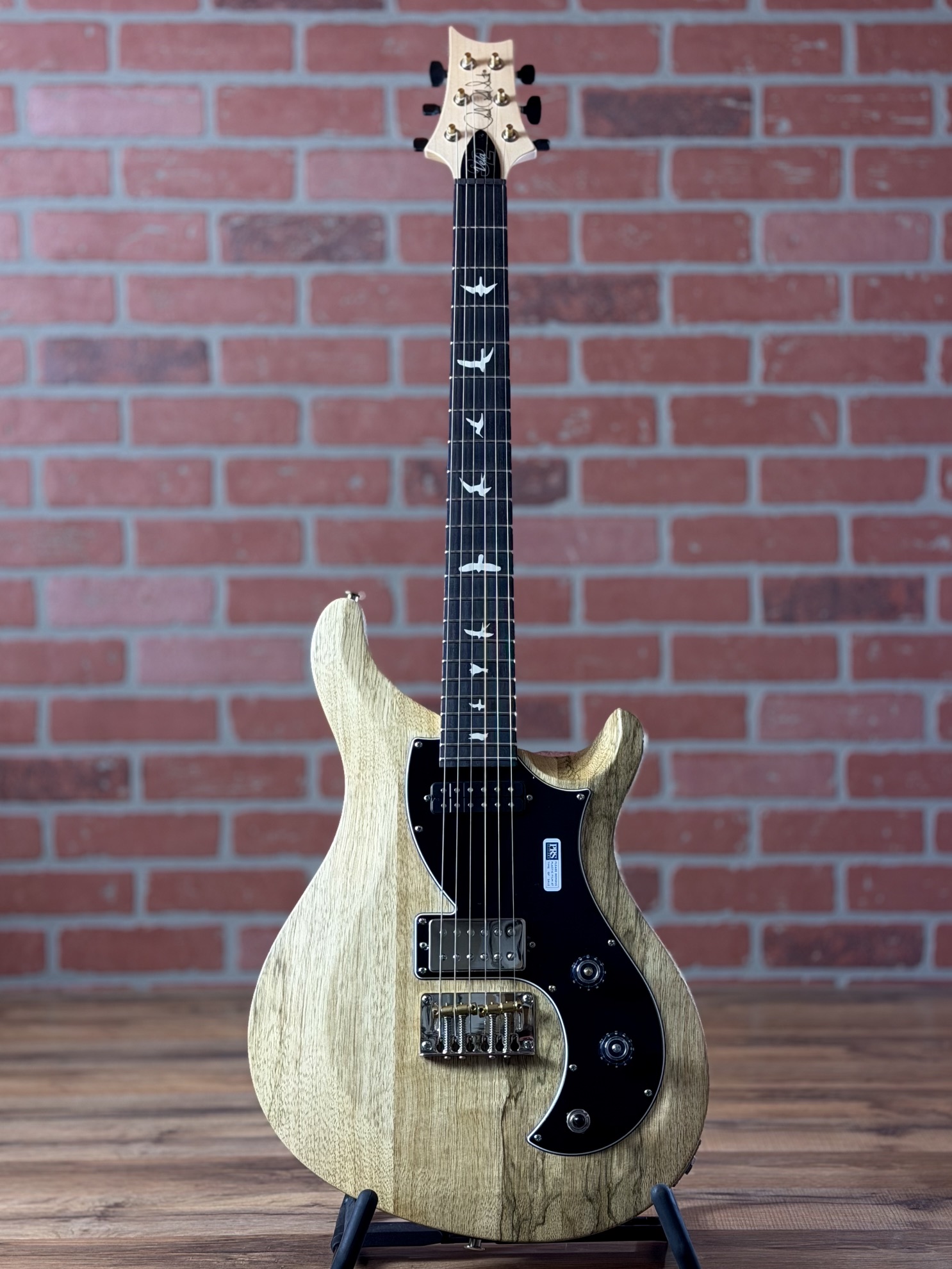 PRS S2 Vela Black Limba Limited Edition Guitar - Natural Satin
