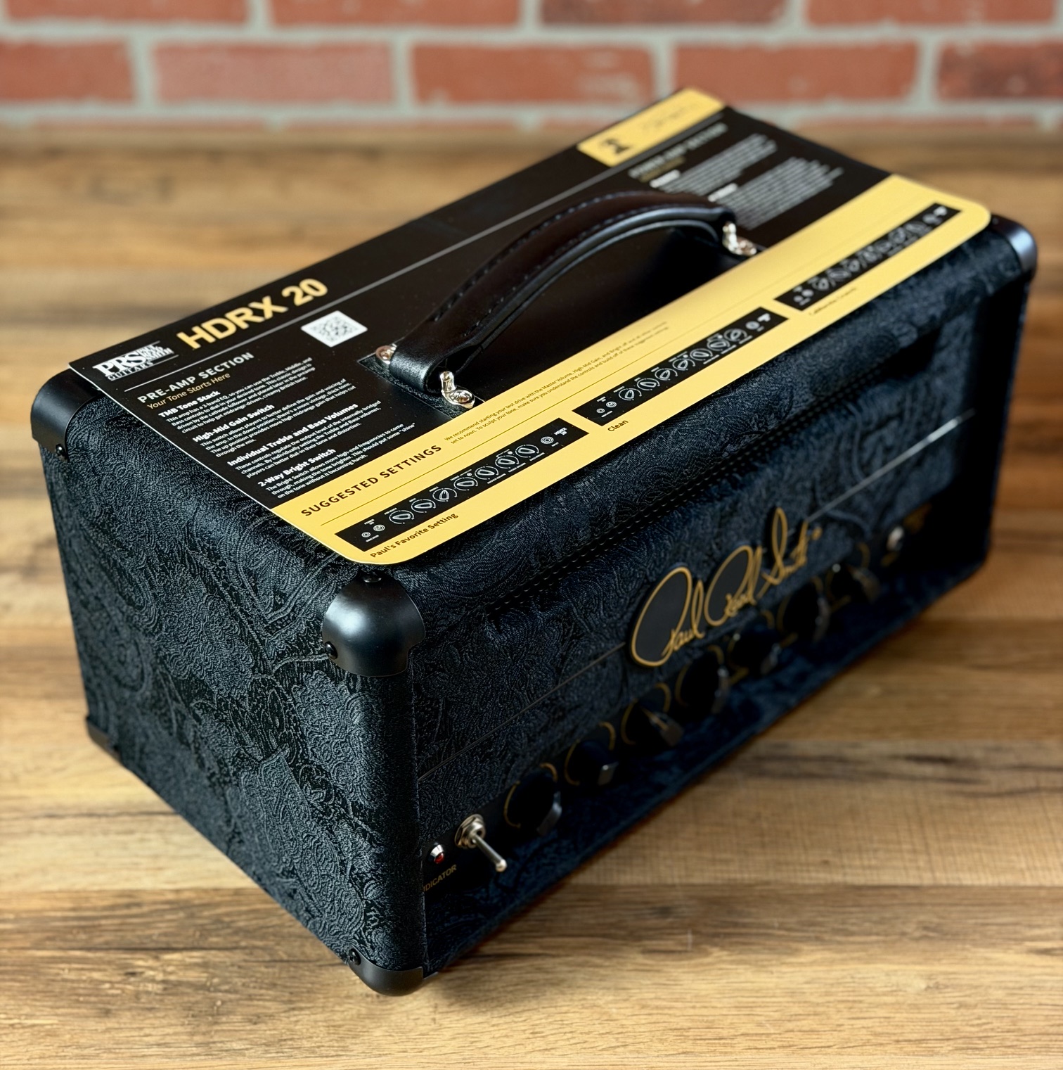 PRS HDRX 20W Tube Guitar Amp Head - Black Paisley | No Limit