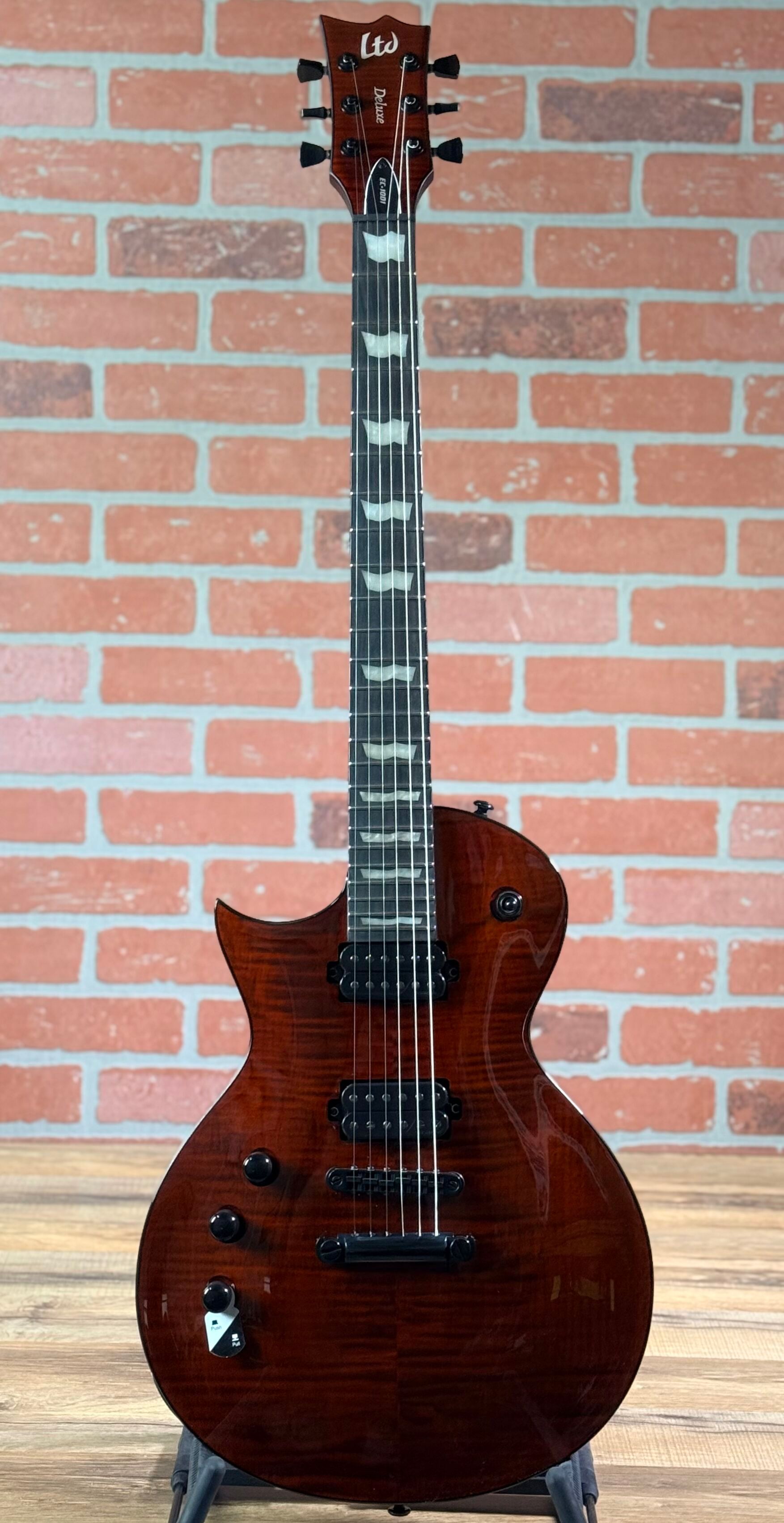ESP LTD Deluxe EC-1001 Guitar – Tiger Eye | No Limit Guitar Co