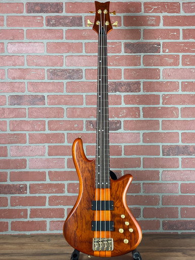 Schecter Stiletto Studio 4 Electric Bass Guitar - Honey Satin