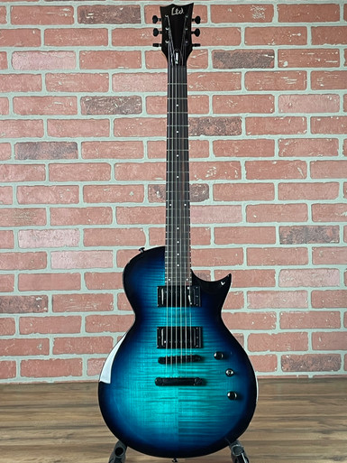 ギター Y1058 gfc GN7-200 Gloss Blue Burst QM ESP LTD EC-200DX Electric Guitar - Blue Burst | Sweetwater