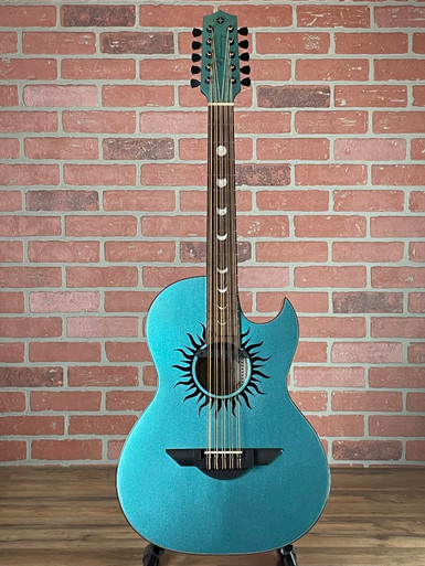 Shop H. Jimenez LBQ1GXE-CN Cosmic Nebula Bajo Quinto - Turquoise