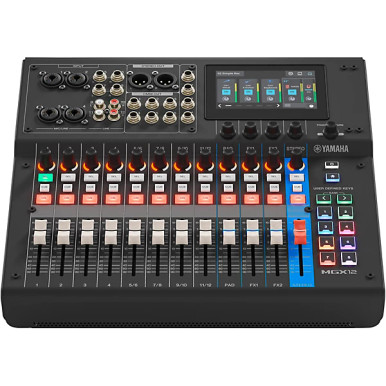 DJ機材 YAMAHA MIXING CONSOLE Shop Yamaha MGX12 12-Channel Digital Mixing Console - Black | No