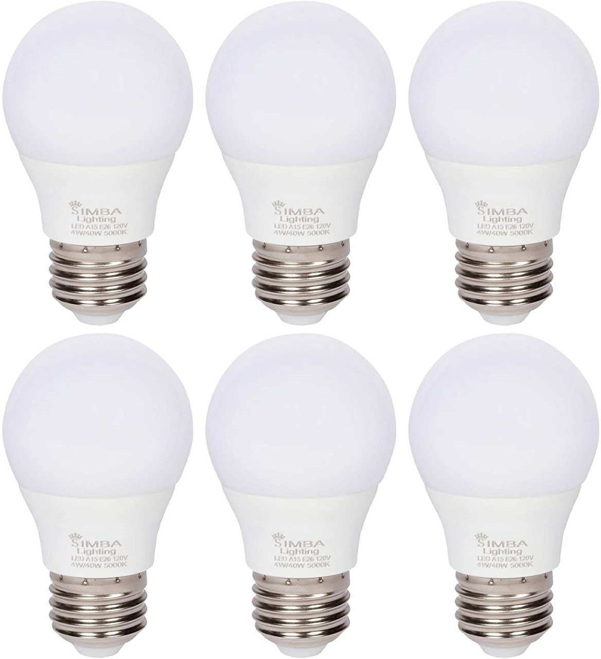 4 Pack LED Refrigerator Light Bulbs Equivalent, 40W 120V Fridge