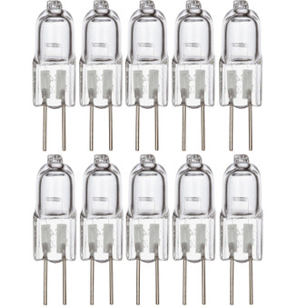 Simba Lighting® Halogen G4 T3 20W 280lm Bi-Pin Bulbs 12V JC 2700K Warm White,10-Pack