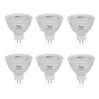 Simba Lighting® LED MR16 3.5W 20W Halogen Replacement Bulbs 12V GU5.3 BiPin 2700K Soft White 6-Pack