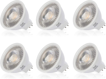 Simba Lighting® LED MR16 3.5W 20W Halogen Replacement Bulbs 12V GU5.3 BiPin 5000K Daylight 6-Pack