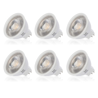 Simba Lighting® LED MR16 5W 35W-50W Halogen Replacement Bulbs 12V GU5.3 BiPin 5000K Daylight 6-Pack