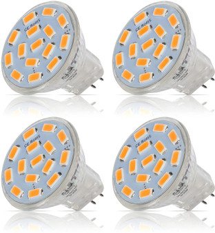 Simba Lighting® LED MR11 3W 20W Halogen Replacement Bulbs 12V GU4 Bi-Pin 3000K Soft White 4-Pack